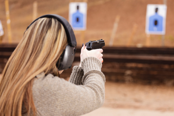 girl shooting range