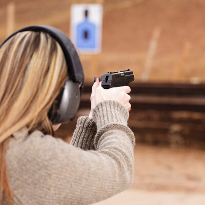 girl shooting range